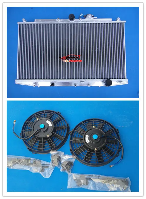 Aluminum Radiator + Fan For 1998-2002 02 01 00 99 98 2001 2000 1999 Honda Accord SIR/SIRT CF4 MT Manual