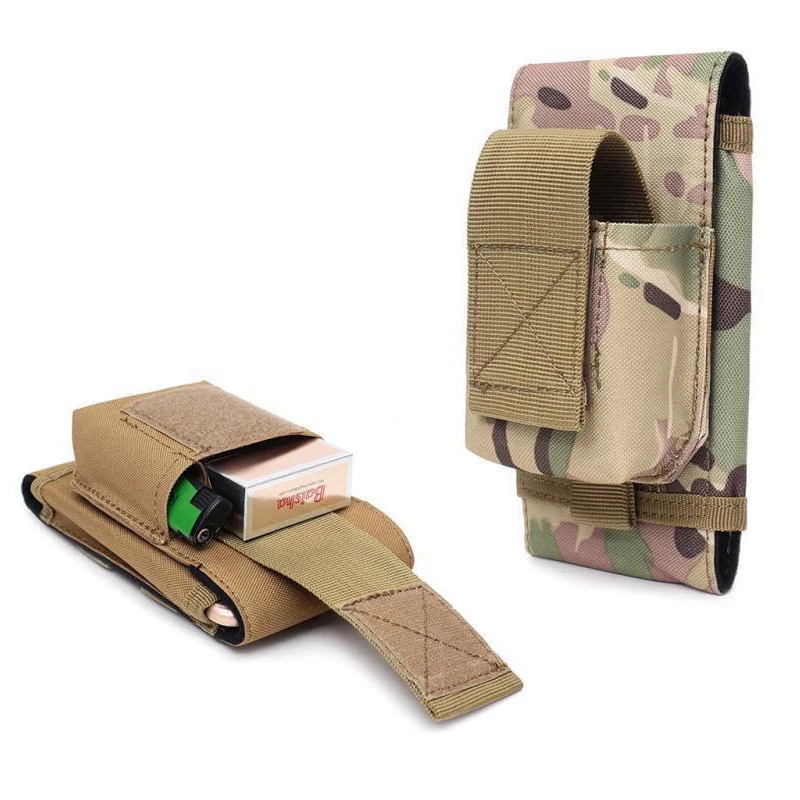 Tactical Molle Mobile Phone Pouch Outdoor Mole Bags Pocket Waist EDC Tool Accessories Bag Vest Package Cell Phone Holder Sack