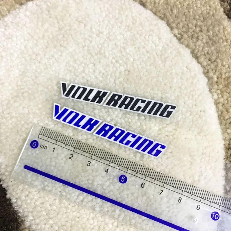 VOLK-pegatinas para ruedas de carreras, calcomanías decorativas para llantas de radios, accesorios de estilo de coche, 4psc