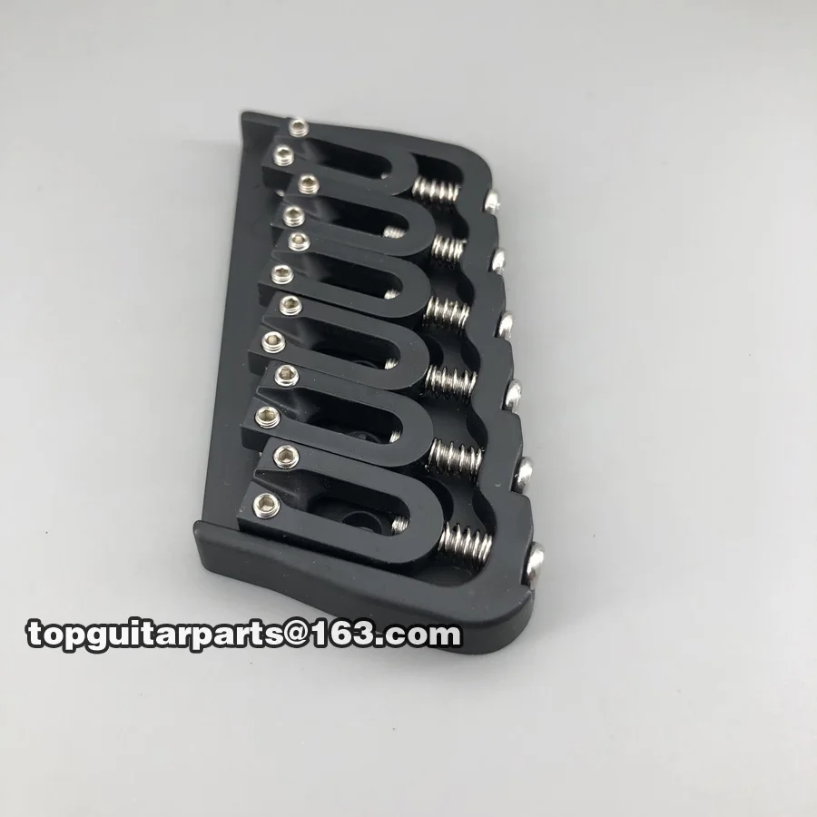 6 String Multi-Scale Fixed Guitar Bridge 18 degree angle Black