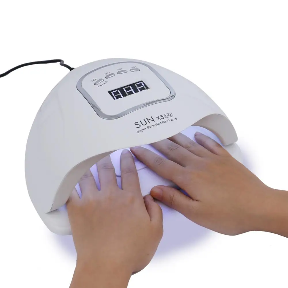 SUN X7 Max LED Nail Dryer Gel Polish Curing Lamp with Bottom Timer LCD Display Quick Dry Lamp For Nails Manicure Tools