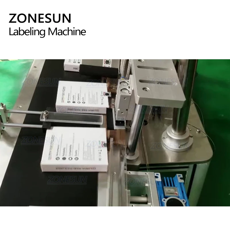 ZONESUN XL-T833 อัตโนมัติกล่องปิดผนึกกล่องพับมุมกาวสติกเกอร์บรรจุเครื่องติดฉลากกล่องเครื่องซีล