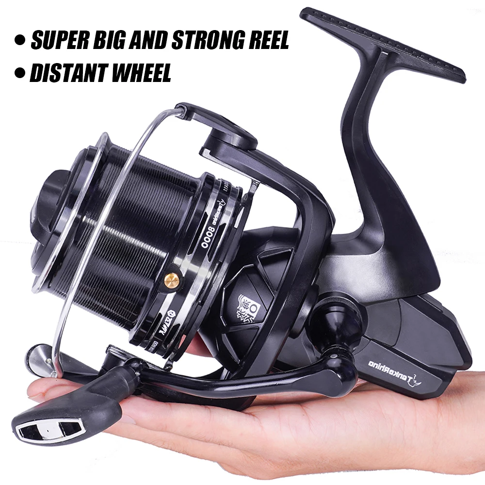 Visserij-reel Verre Wiel Zee Surf Spinning Rollen Carbon Drag 27kg 13 + 1BB Zoutwater Boot Spoel Accesorios open Gezicht Carretilha