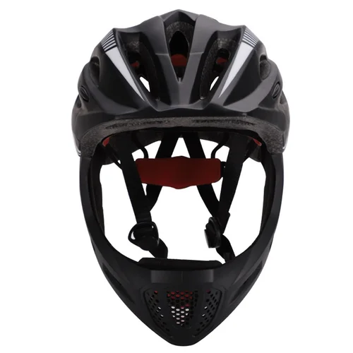 Imagen 1 del producto Nuevo LED niños de cara completa MTB bicicleta casco equilibrio bicicleta deportes seguridad niños cascos totalmente cubiertos Scooter de descenso BMX niño 48-52CM