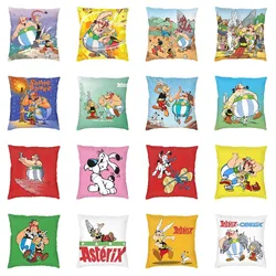 Anime Asterix Obelix Idefix rzuć poszewki na poduszki wystrój domu przygoda komiks Dogmatix Sofa poszewka na poduszkę na krzesło plac poszewka