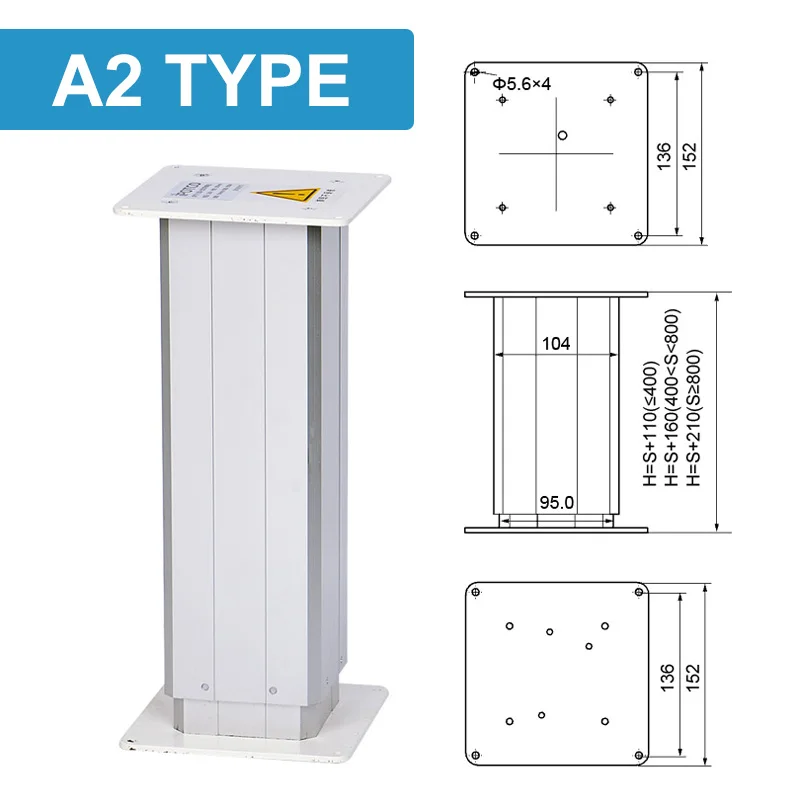 Imagem -03 - Única Coluna de Elevação Elétrica Cadeira de Mesa Elevatória de Alumínio Plataforma Médica Pet Inteligente Atuador Linear