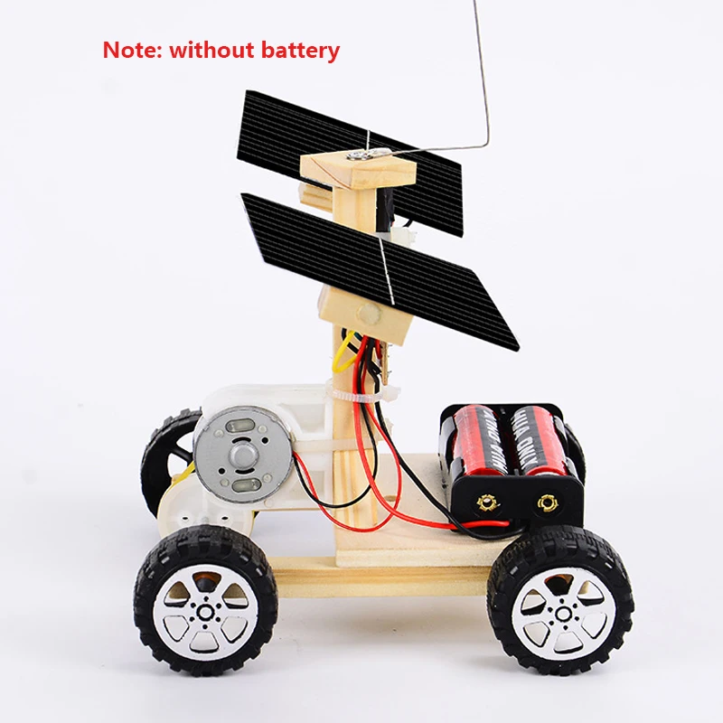 DIY Solar Car Wireless Remote Control Vehicle Model Children Kids Toy Gift Science Circuits Experiment Kids Assembly Toy