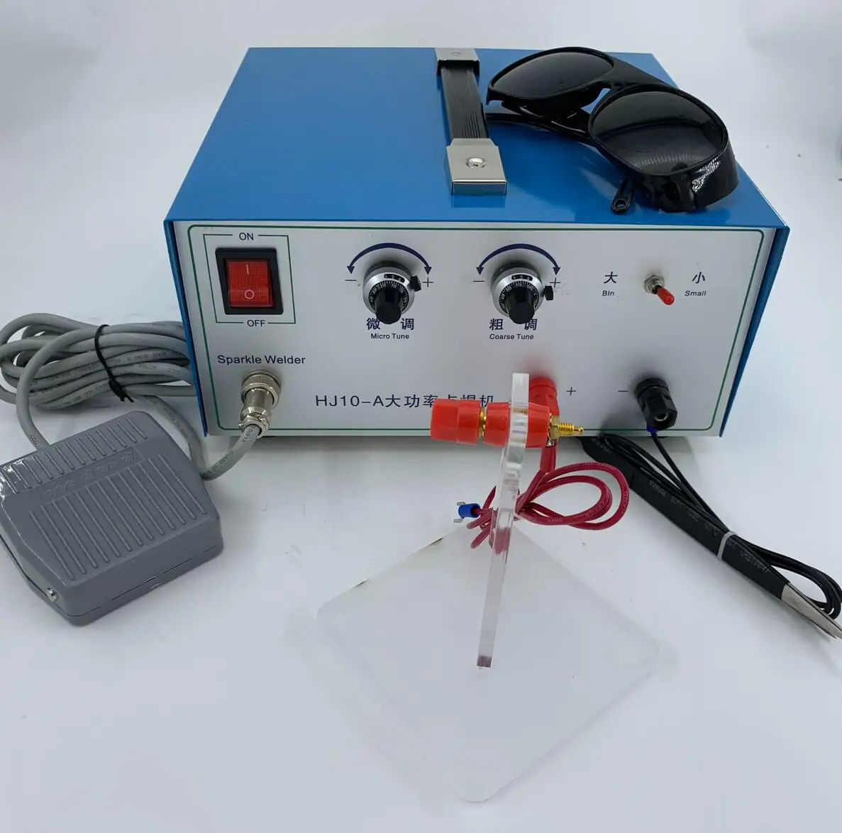 High Power 100A Spot Welding Machine Handheld Small electric sparkle Welder Jewelry Coil Bracelet Interface Soldering Tool