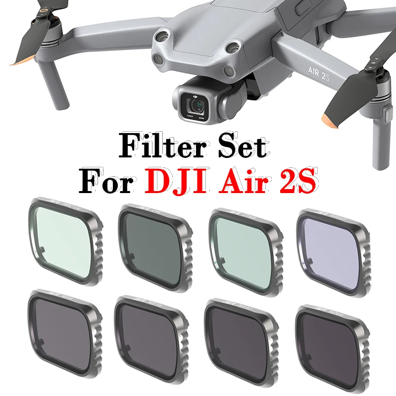 For DJI Air 2S Gimbal Camera Lens Filter NDPL Filter Sets ND4/8/16/32/CPL/UV/Gradient Filter Night/Star Filter Drone Accessories