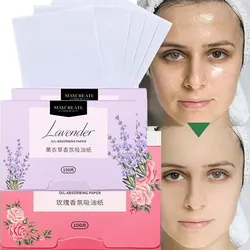 Facial absorbent paper facial cleansing men  women four seasons oil control to shrink pores portable oil absorbent facial paper