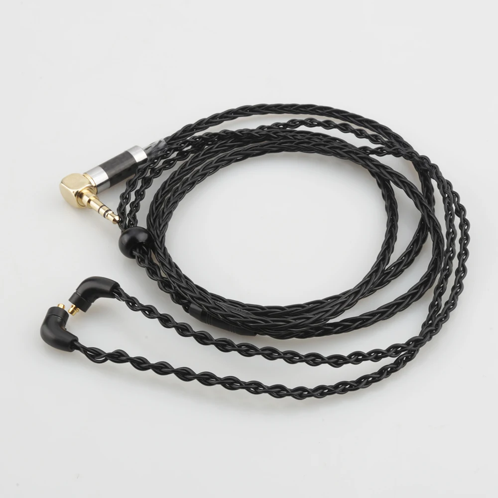Audiocrast 3,5 mm rechtwinkliger Stereostecker, 8-adriges, versilbertes OCC-Kopfhörerkabel für Etymotic ER4 XR SR ER4SR ER4XR ER3SR ER3SE – Detail 9