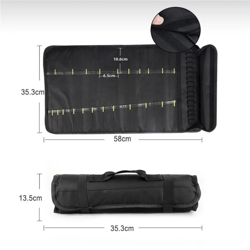 Portable Chef Knife Funda Navaja Nylon Chef Knife Bag Portable Folding Bag Pocket Kitchen Storage Knife Box Learn