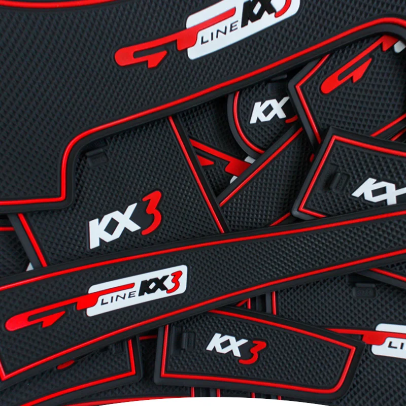 Car Gate Slot Pad For KIA KX3 Seltos 2015-2020 Non-slip Cup  Anti Slip Door Groove Mat Interior  Cars accessories