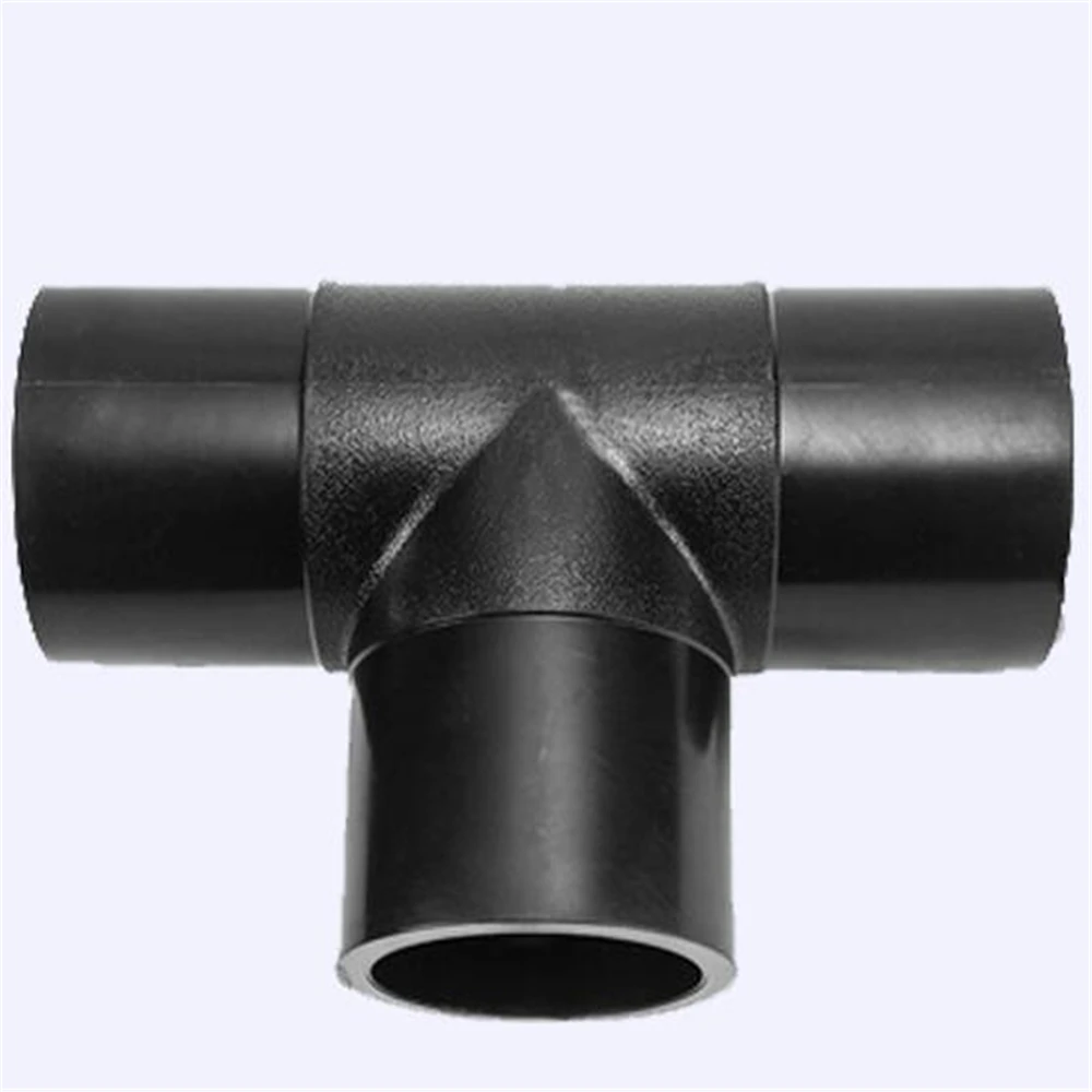Giunto di testa PE63-315 uguale diametro Tee PE63-500 raccordi a t raccordi per tubi dell'acqua in PE