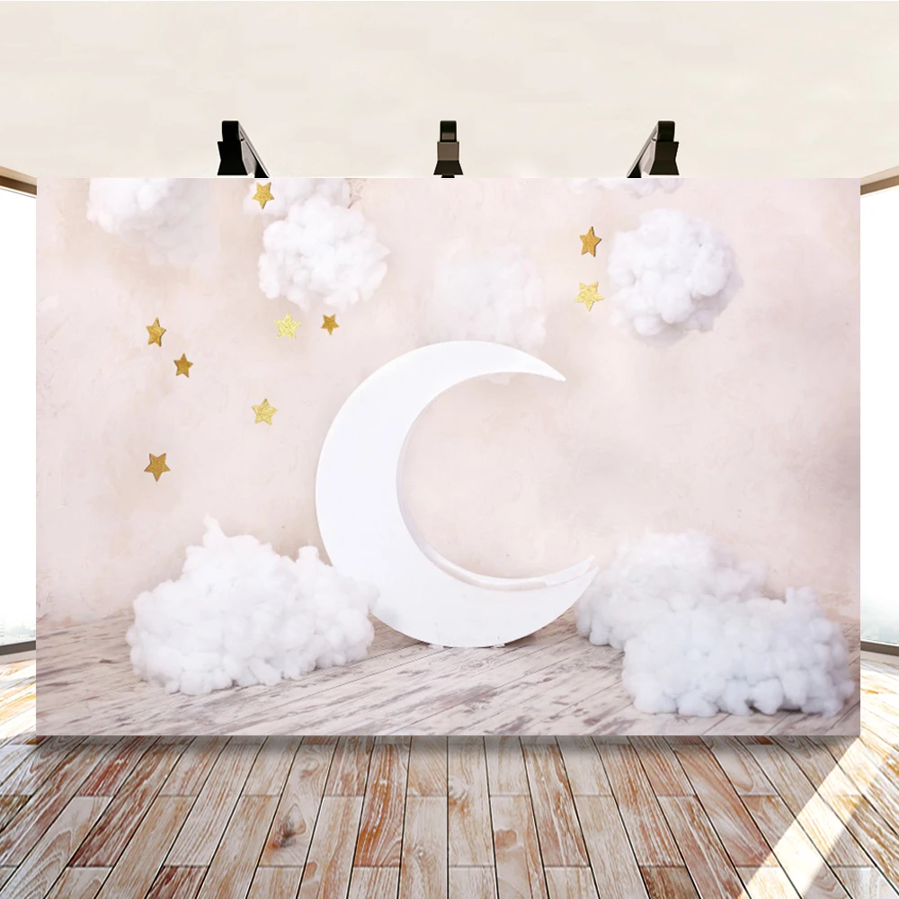 Yeele الداخلية ستار القمر سحابة التصوير الفوتوغرافي الطفل الطفل التصوير خلفية التصوير الديكور خلفيات للصور استوديو