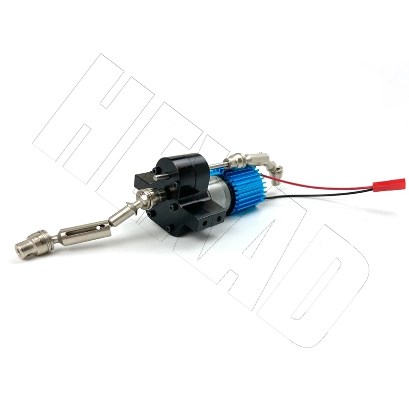 Metal Transmission Gearbox 370 Motor with Drive Shaft Upgrade Accessories for WPL C14 C24 B24 B36 MN D90 MS RC Car