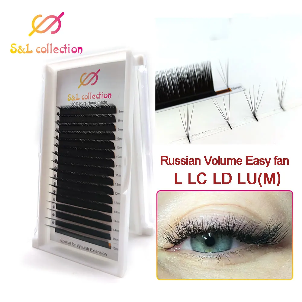 

New arrived 0.05/0.07 L/LC/LD/LU 1 pcs magic eyelash volume easy to make fan effect false eyelash and blooming faux mink lashes