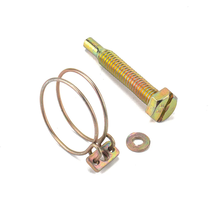 40pcs/box Universal Adjustable Dual Wire Hose Clamp Pipe Clip Screw Bolt Tight Fitting 3