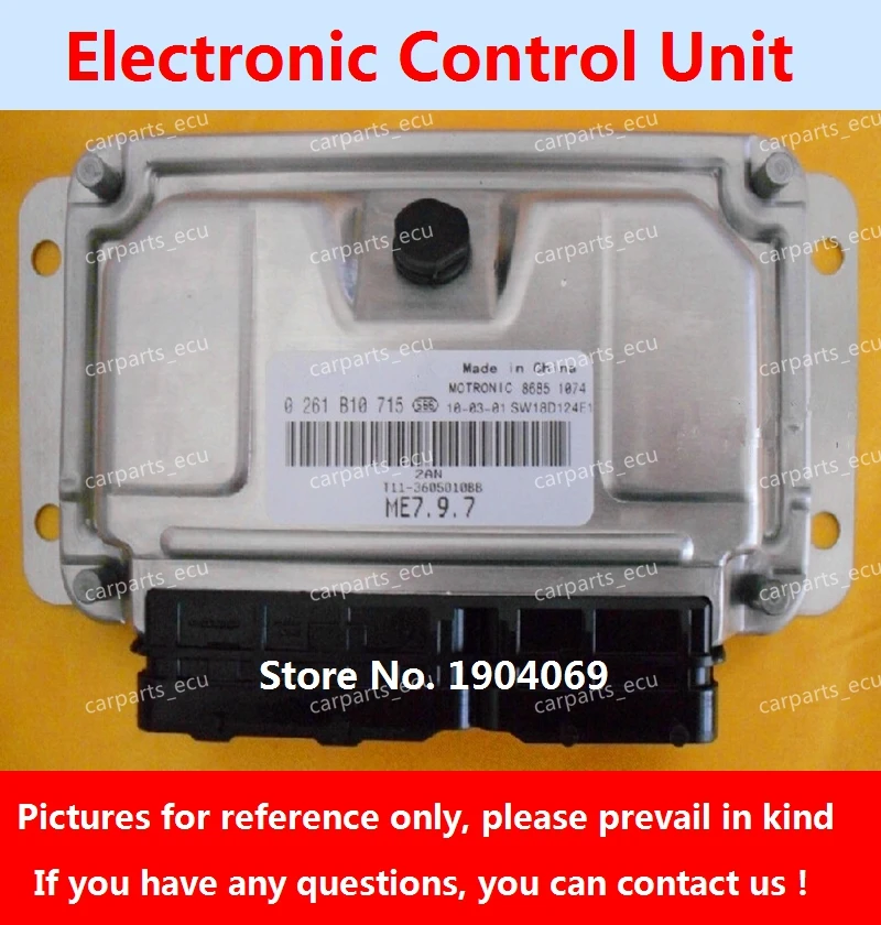 

Компьютерная плата двигателя 0261B10715 T11-3605010BB M7.9.7 Электронный блок управления ECU 0261B07711 T11-3605010FA для автомобиля Chery Tiggo