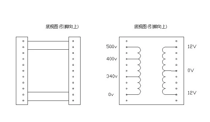 EC49 Push-pull 600W High-frequency Transformer for Inverters 12V Boost 340V 400V 500V