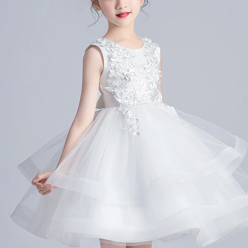 Girl Kid\'s Dress Party Dress Evening Dresses Casual Princess Summer Girls Lace Frock Children\'s Tutu Elegant Clothes 1260