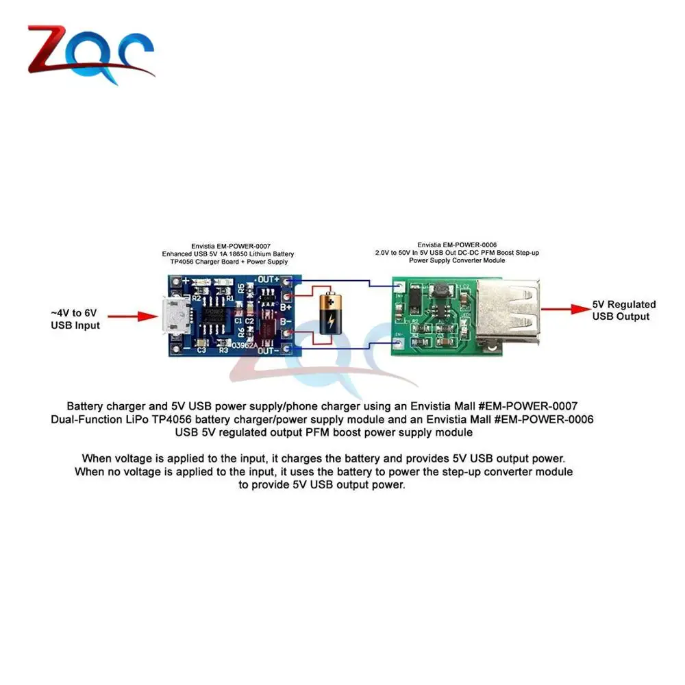 5pc type-c Micro Mini USB 5V 1A 18650 TP4056 Li-ion Lithium Battery Charger Module Charging Board Connector Protection Functions