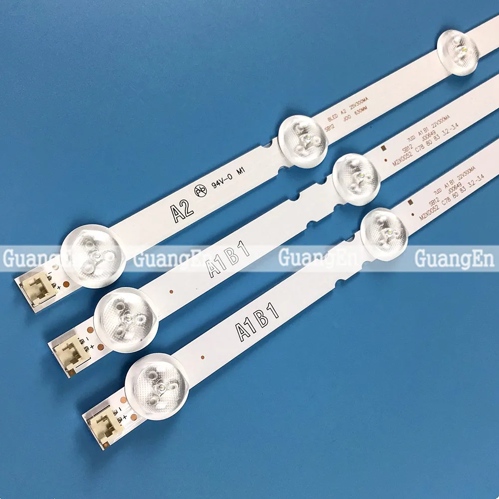 630mm A1 A2 LED Backlight Strips for LG 32