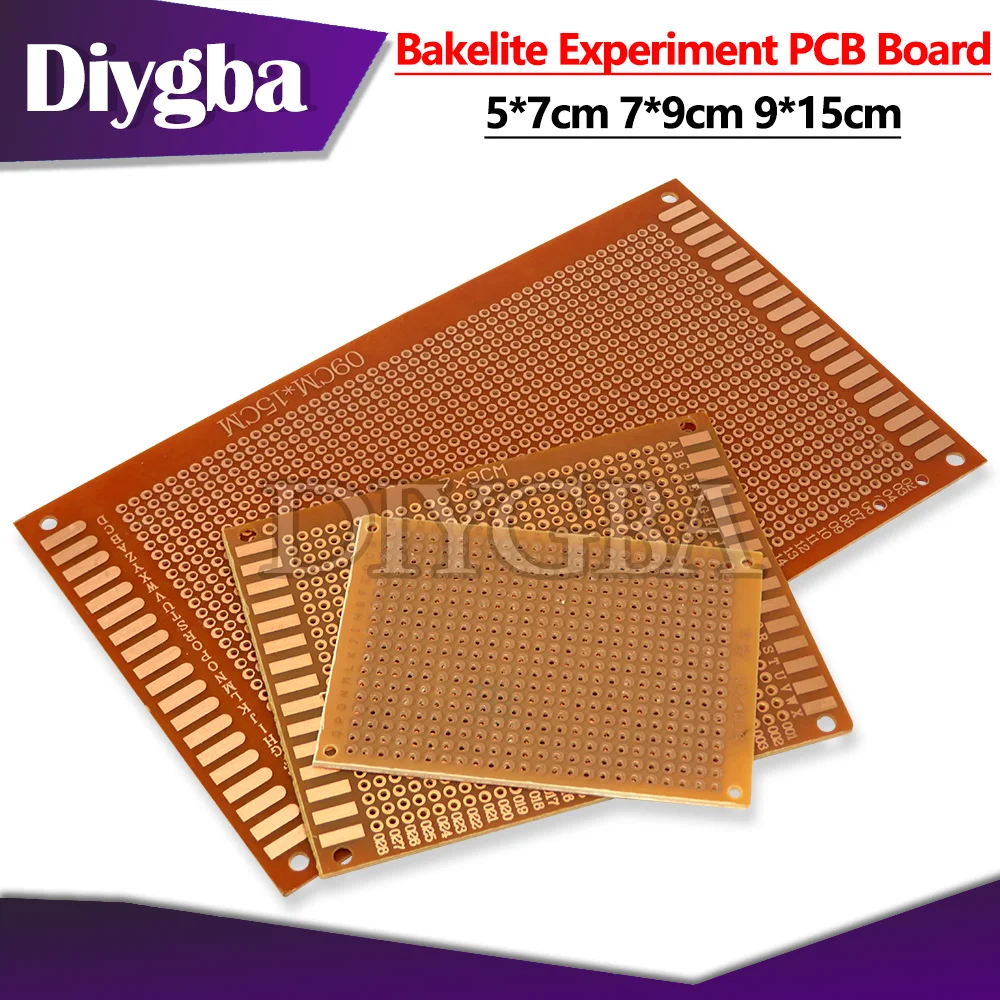 2PCS 5*7cm 7*9cm 9*15cm Bakelite Circuit Experiment PCB Board 2.54MM Universal Board 5x7 7x9 9x15