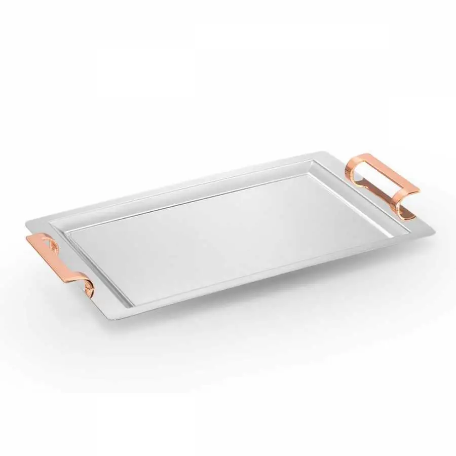 DOLBOVI Korkmaz A1785-2 Gala Rosa gold service tray tray поднос plateau de service