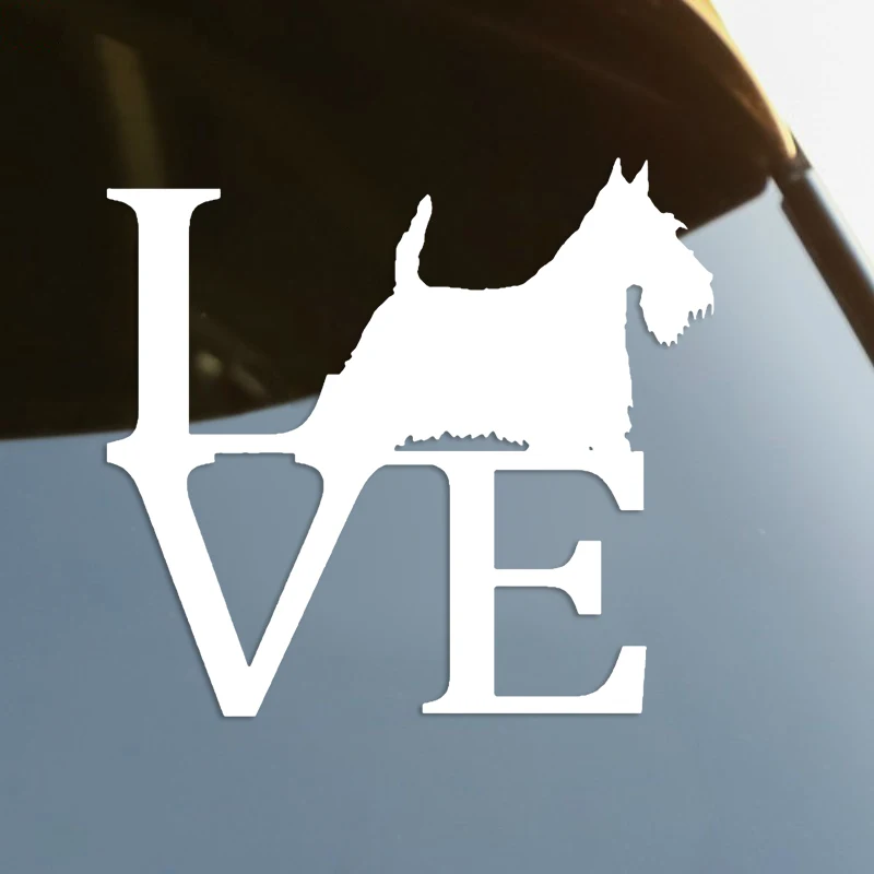 

Scotty Scottish Terrier Love Dog Die-Cut Vinyl Decal Car Sticker Waterproof Auto Decors on Car Body Bumper Rear Window #S60391