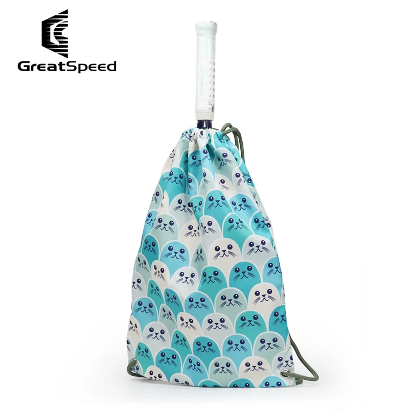 New Pink Blue Tennis Bag GreatSpeed Fashion Tennis Squash Badminton Drawstring Backpack Outdoor Fitness Sports Travel Yoga Bags