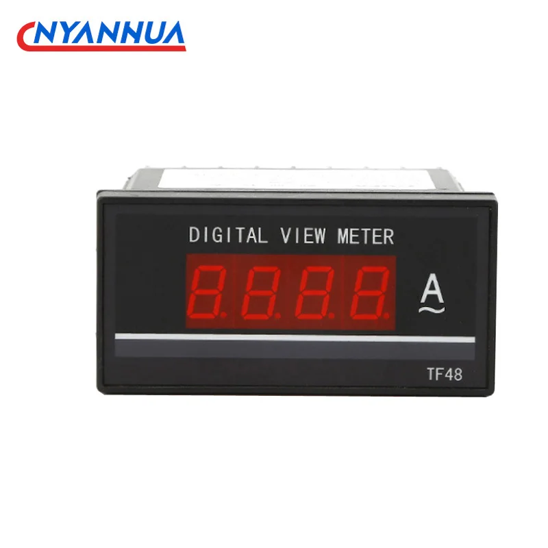 Digital Display Ammeter Voltmeter Frequency Meter Current Meter Digital Current Measuring Instrument 48*96mm