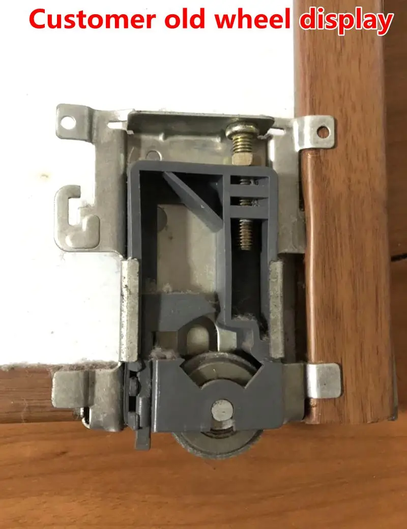 Old Wardrobe Sliding Door Pulley Wheel Runner Closet Wardrobe Moving Door Bottom Pulley Lower Wheel Roller Runner