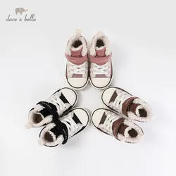 DB15300 Dave Bella winter baby unisex fashion letter canavas shoes new born boys girls casual shoes