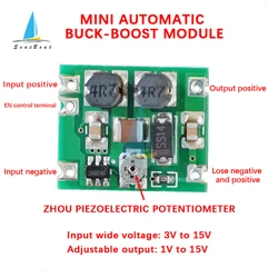 DC-DC Stabilized Power Supply Module Mini Automatic Buck-Boost Voltage Regulator Board DC3V-15V Step Down Buck Boost Module