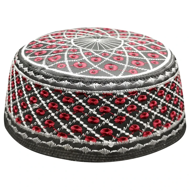 India Red Black Kippah Muslim Prayer Caps For Men Yarmulke Hats Jewish Kippah Chapeau Musulman Bonnet Jewish Hats Arabic