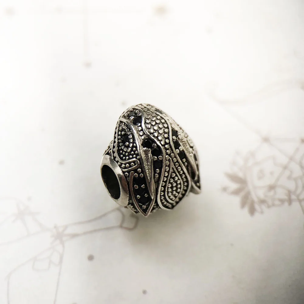 Eagle Falcon Beads,925 Sterling Silver Zircon Charm Europe European Jewelry Accessories