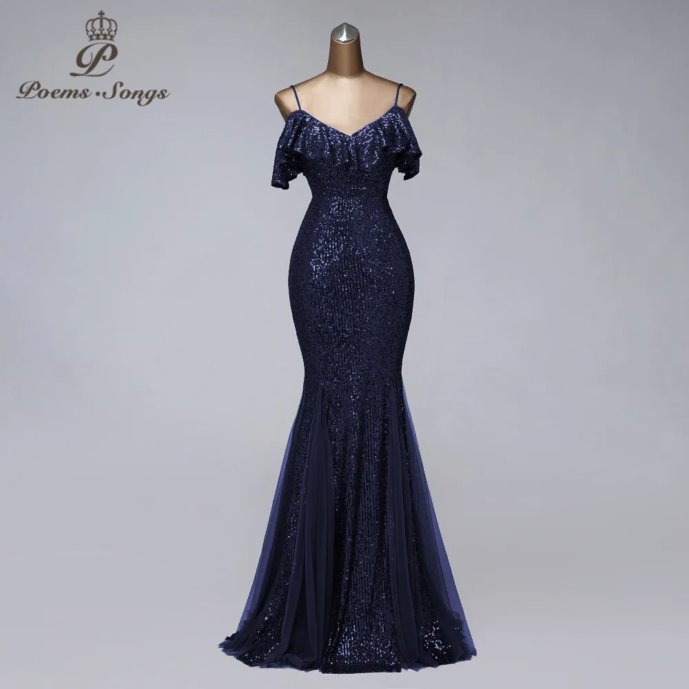 Formal evening dresses long evening gowns mermaid dresses woman party night suspender vestidos de fiesta de noche