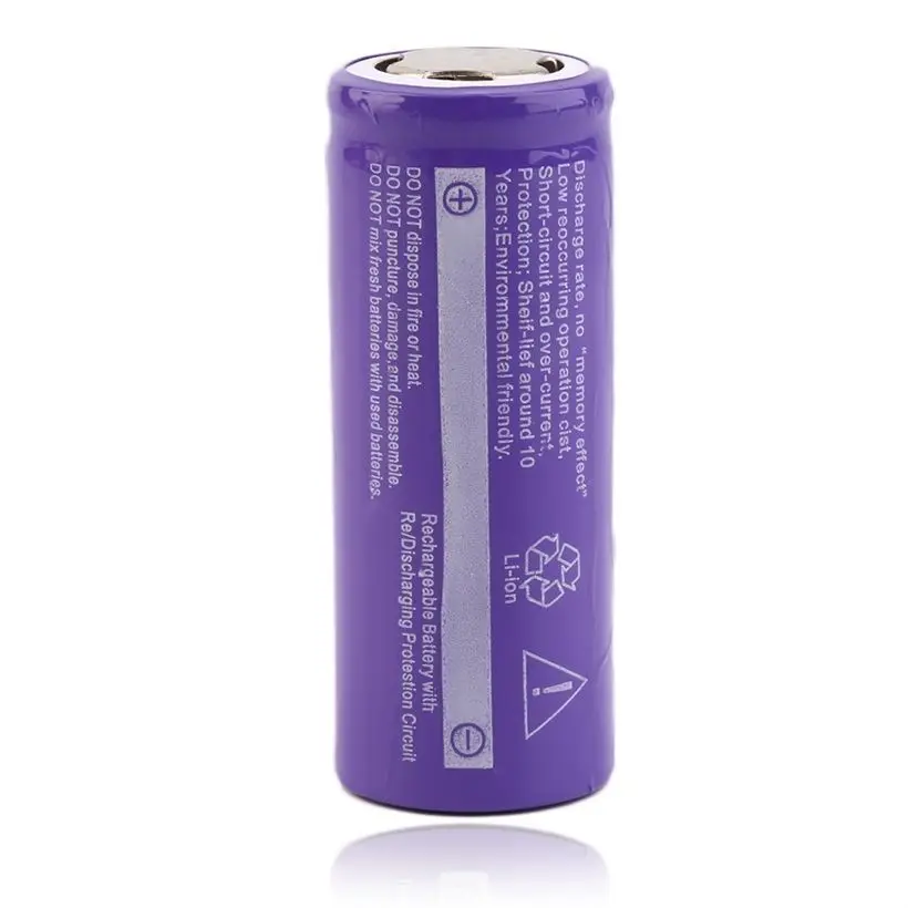 GTF 3.7V 26650 8800mAh Li-ion Rechargeable Battery For LED Flashlight Torch Li-ion Flat Battery drop shipping