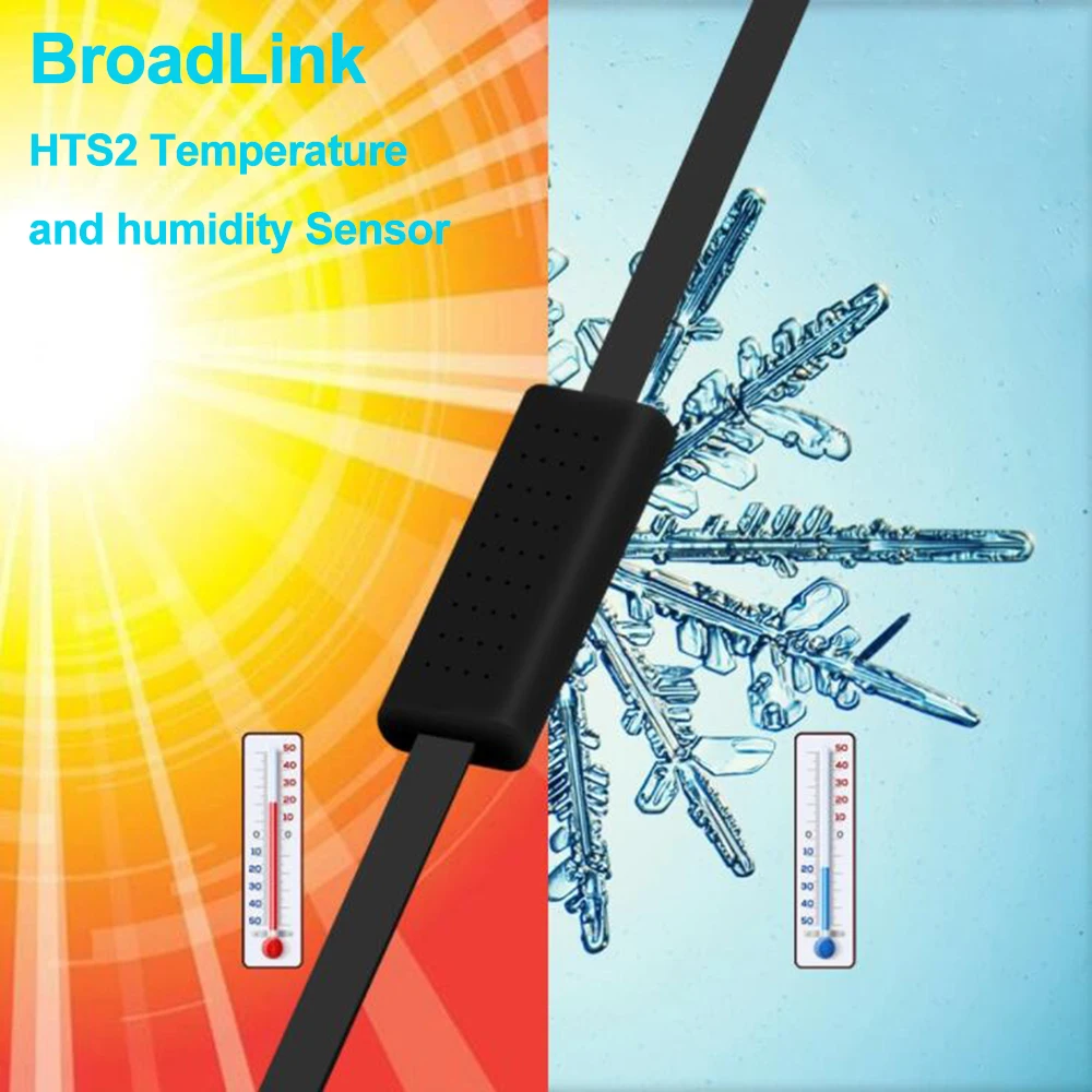 Broadlink HTS2 Temperatuur En Vochtigheid Sensor Smart Home Automation Accessoire Werkt Met Broadlink RM4 Pro Via Broadlink App
