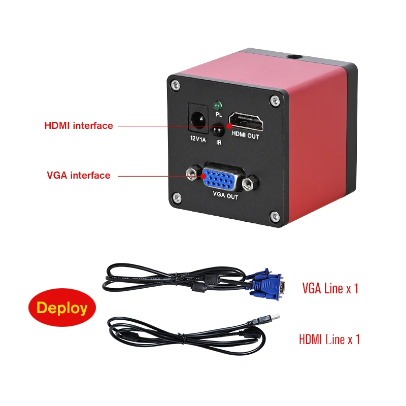 HD electronic digital Camera CCD Remote control HDMI VGA interface for stereo biological microscope OSL-809