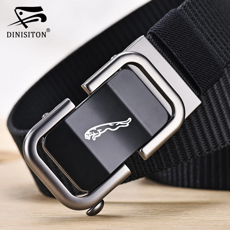 DINISITON-Cinto de Fivela Automática para Homens, Tático Cintos De Lona Militar, Cinto De Nylon Do Exército, Masculino Designer, DINISITON