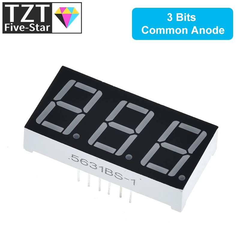 0,56 Zoll LED-Anzeige 7-Segment 1 Bit/2 Bit/3 Bit/4 Bit Ziffernrohr Rot Gemeinsame Kathode / Anode Digital 0,56 Zoll LED 7-Segment – Detail 9