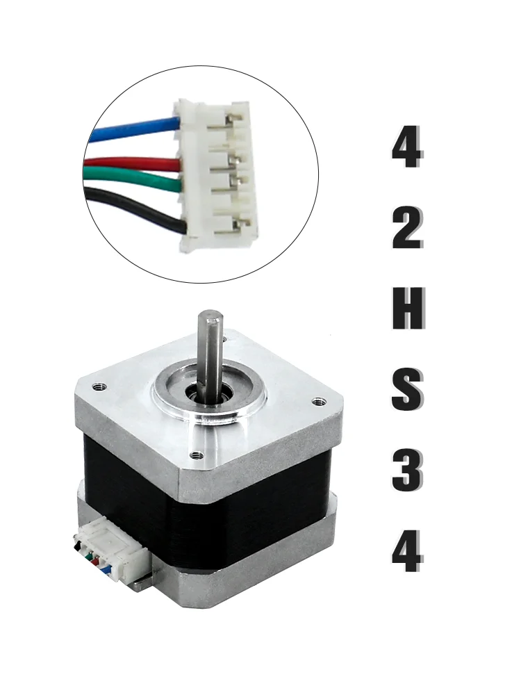 Fast shipping 0.28Nm Nema 17 42HS34 stepper motor 34mm length 5mm shaft 1.0 A current 4-lead for CNC 3D printer