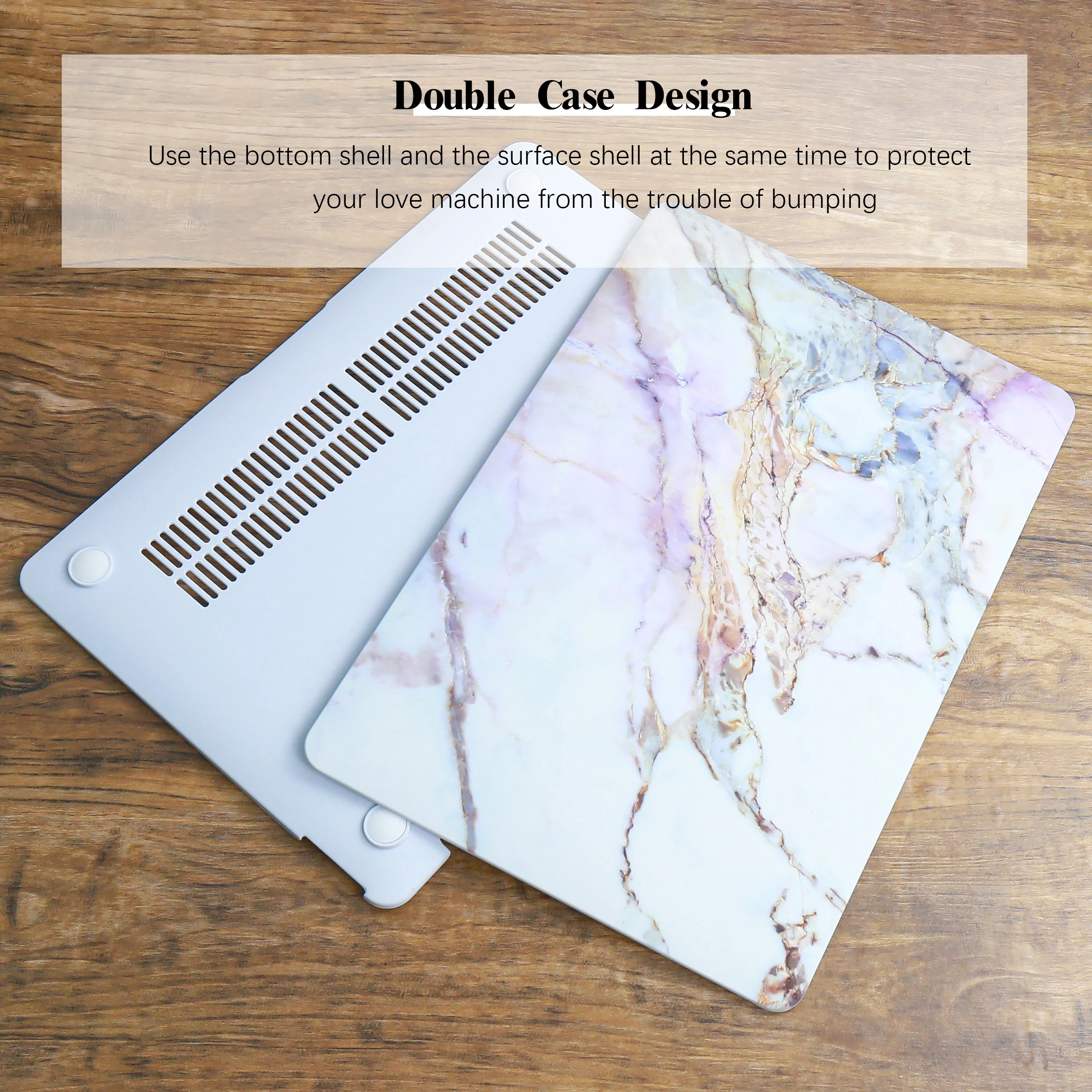 Laptop Case For Macbook Pro 13 Case M1 For Macbook Air 13 Case M2 15 Air Touch ID For Macbook Pro 16 12 14 Marble Hard Shell