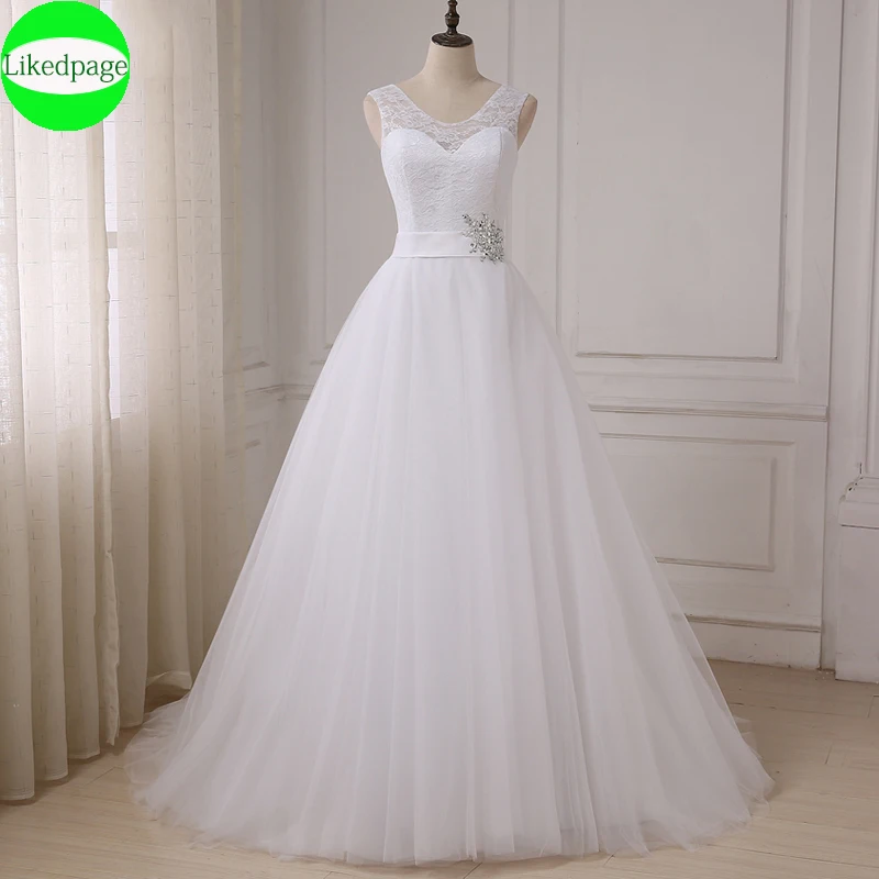 

Vintage Lace Wedding Dresses 2021 A Line Vestidos De Novia Bridal Gown Simple Cheap Robe Mariage Boda Hochzeit Party Kleid Women