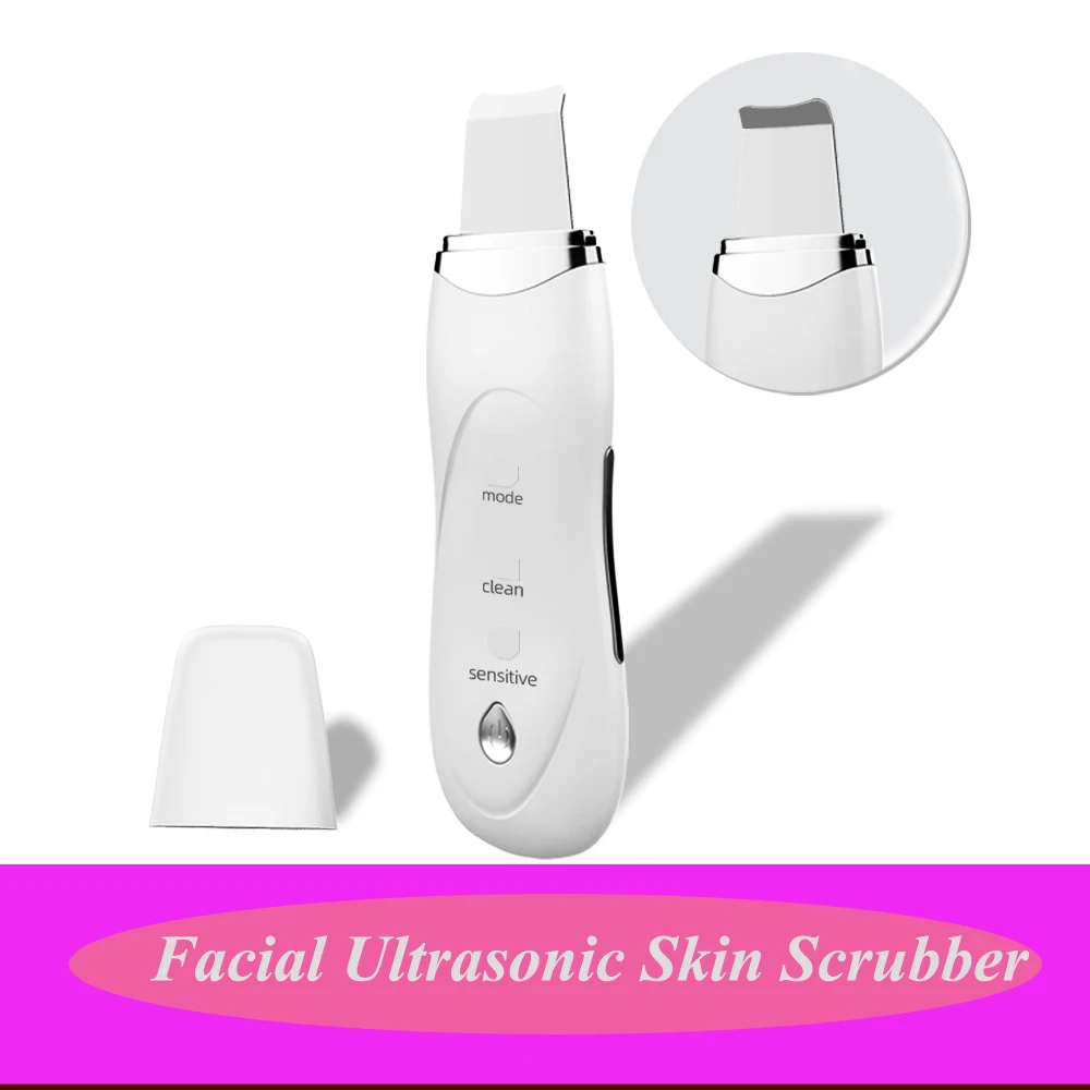 

Iontophoresis Electroosmosis Exfoliator Microcurrent Nu Ultrasonic Face Skin Scrubber Peeling Shovel Facial Pore Cleaner Machine