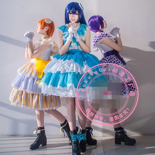 COS-HoHo Anime Lovelive! Lily White 5th Concert Tojo Nozomi Sonoda Umi Hoshizora Rin SJ Elegant Dress Uniform Cosplay Costume