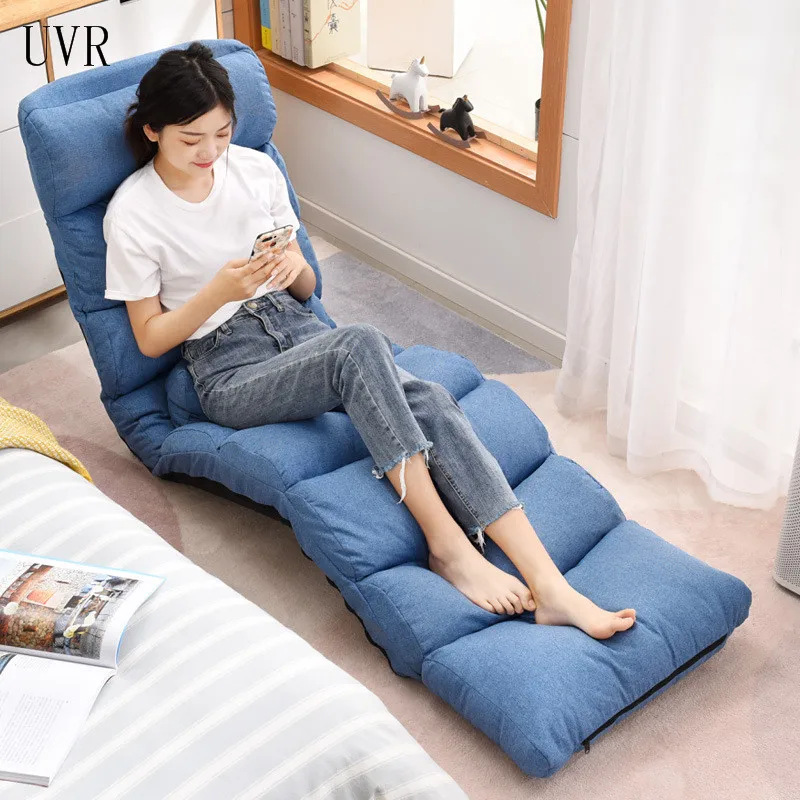 UVR Lazy Tatami Small Apartment Balcony Bay Window Chair Bedroom Single Small Sofa Adjustable Backrest Nap Chair