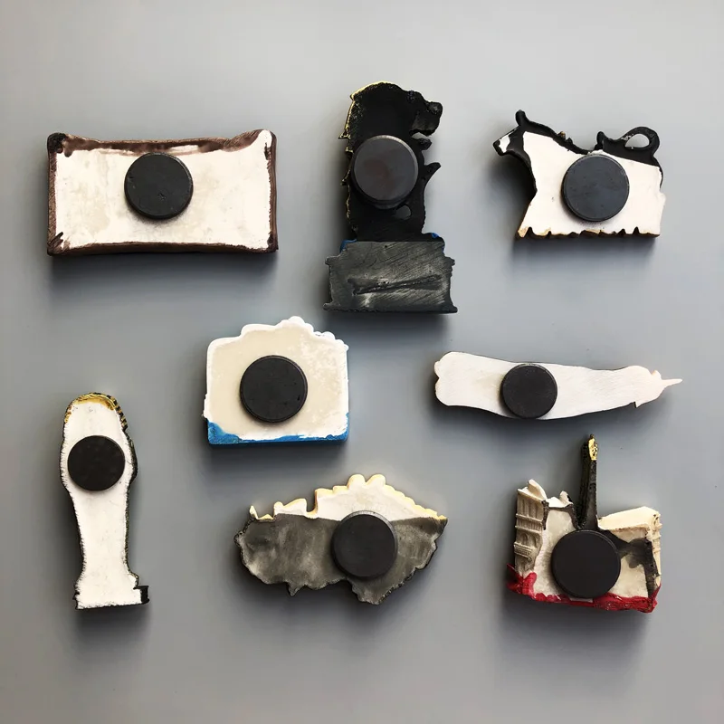 Souvenir Country Fridge Magnets Dubai Sydney French Egypt Travel Commemorative Decoration Refrigerator Magnet Birthday Gift